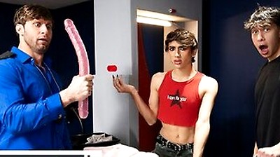 Dom King Frees Foxy Alex From His Cock Cage And Licks His Ass During A Steamy Security Check