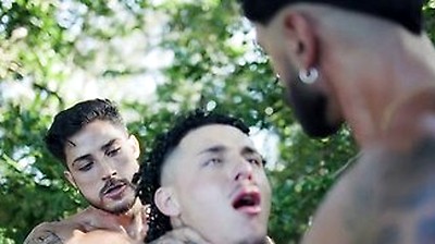 Sneaky Fuck In The Woods Turns Into Threesome With Markin Wolf