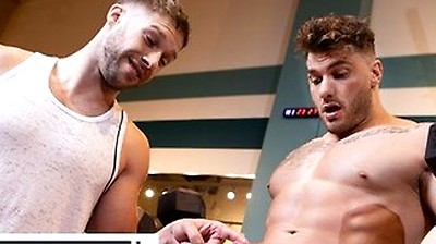 William Seed Pounds Arno Antinos Hole After A Steamy Squat Rack Tease At The Gym