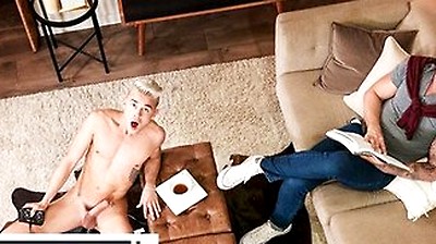 Andy Taylor Falls Through The Ceiling And Lands On Jj Knights Thick, Hard Cock