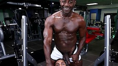 Leo Silva And Aaron Trainer In Aaron Puts Leo To The Ultimate Test, And The Young Stud Passes With A Deep, Hard Pounding
