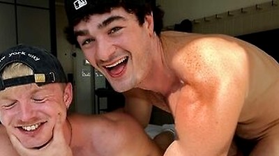American Jock Breeds British Twink With A Fat Ass