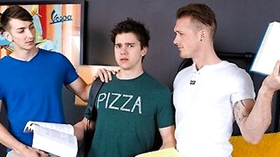 Calculus Can Wait - Three College Studs Dive Deep Into Each Others Tight Holes