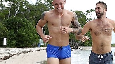 Wesley Woods Spots Beach Hunk Trevor Laster And Fucks Him Hard On The Sand