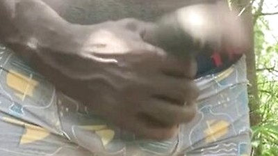 Revealme African Black Cumshot In The Forest - Black African