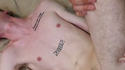 Delinquent Twink Gets His Holes Fucked Rough Bareback Pov & Face Covered In Cum - Beau Mance