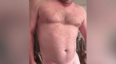 Stocky Stepdaddy Strokes His Cock And Cums For You