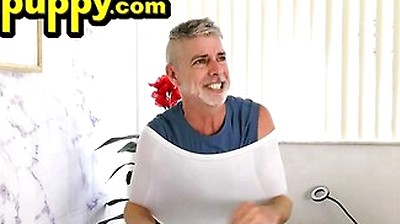Richard Lennox Tests His New Stretchy Undies By Giving Himself Wedgies