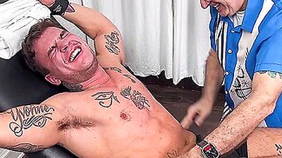 Daddy Dom In Muscled Nola Laughs Hard While Being Tickled By His Dom Stepdaddy