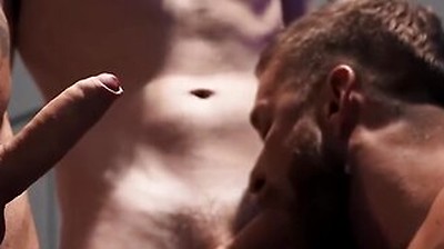 Jake Preston Gets His Ass And Mouth Fucked By Hunks Bruce Jones And Joel Hart