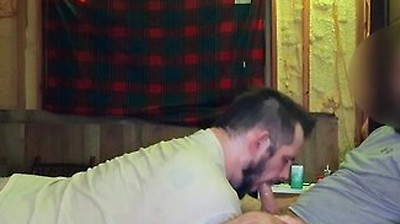 Straight Buddy Pumps His Bwc Down My Throat Until He Fills It With His Hot Cum