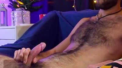 Hairy Chest Guy Edging Cum Explosion