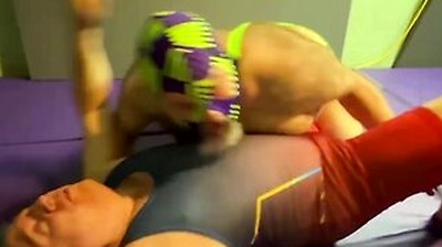 Old Man Stocky Wrestles And Tickles Chubby Bear Matt