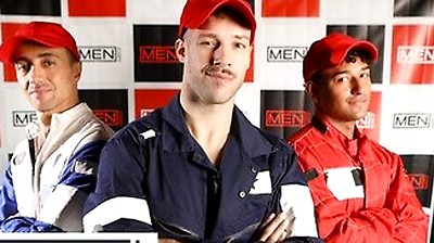 Kenzo Alvarez, Liam Alyesto And Arno Antino Race To A Steamy Anal Threesome After The Podium