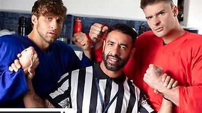 Malik Delgaty And Dom King Settle Their Differences By Double Penetrating Referee Mateo Zagal
