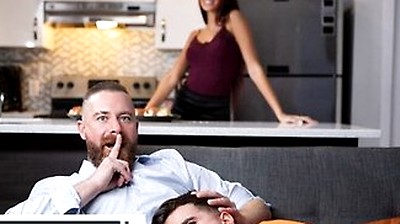 Maverick Sun Gets Horny While His Girlfriend Cooks And Sneaks A Quickie With Stepdaddy Cakes