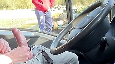 Daytime Truck Stop Meeting Inside My Truck With A Curious Encounter