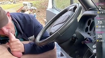 Rest Area Tease Hot Guy Gets Bold