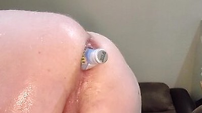Swallowing Bottle Deep Into My Juicy Ass