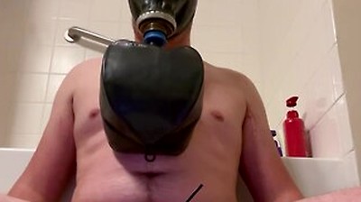 Latex Bitch Puppy Breathplay Cum