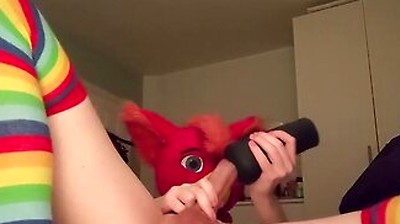Moaning Femboy Bird Jerking And Fucking Bad Dragon Gecko